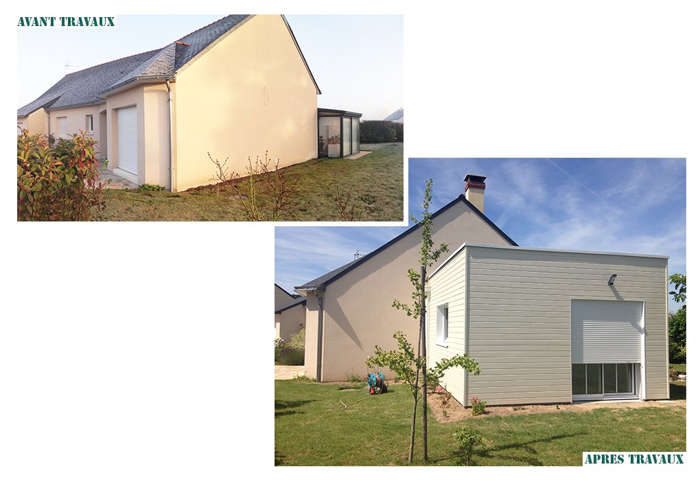 Extension d'une maison d'habitation, à Mazé