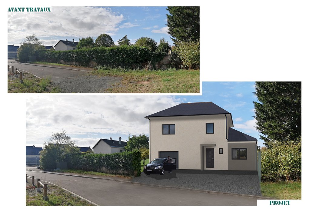 Construction d'une maison d'habitation, à St Georges sur Loire